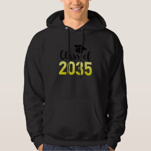 Class Of 2035 Grow With Me  Handprints Go On The B Hoodie