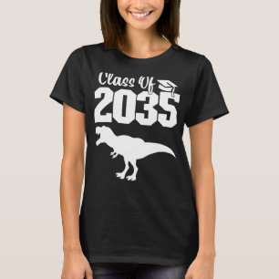Class Of 2035 Grow With Me Kindergarten Dinosaur G T-Shirt