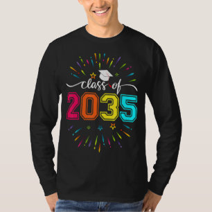 Class Of 2035 Grow With Me Kindergarten First Day T-Shirt