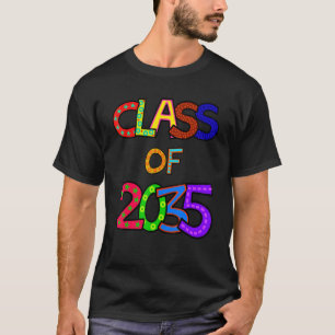 Class of 2035 Grow with me Kindergarten Graduation T-Shirt