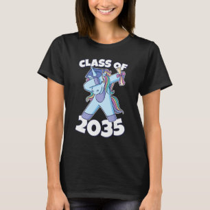 Class Of 2035 Kindergarten First Day Grow With Me  T-Shirt