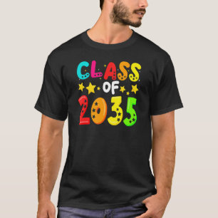 Class Of 2035 Kindergarten Grow With Me Back To Sc T-Shirt