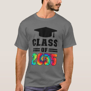 Class Of 2035 Kindergarten Grow With Me Graduation T-Shirt