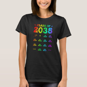 CLASS OF 2035 Kindergarten Grow With Me Student Sc T-Shirt