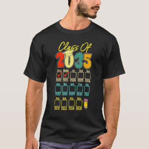 Class Of 2035 Kindergarten Pre K Graduation Grow W T-Shirt