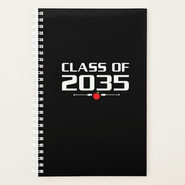 Class Of 2035 Kindergarten Pre K Grow With Me Grad Planner (Front)