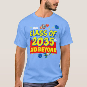 Class Of 2035 Kindergarten Pre-K Grow with Me Grad T-Shirt