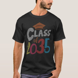 Class Of 2035 Leopard Pre k Grow with Me Graduatio T-Shirt