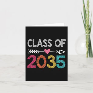 Class Of 2035  Pre-K Graduate Preschool Graduation Card