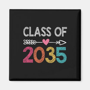 Class Of 2035 Pre-K Graduate Preschool Graduation Magnet