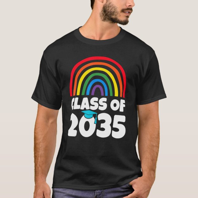 Class Of 2035 Pre K Graduate Preschool Graduation  T-Shirt (Front)
