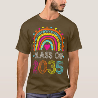 Class Of 2035  Pre K Graduate Preschool Graduation T-Shirt