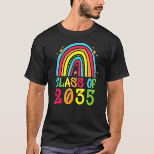Class Of 2035 Rainbow Kindergarten To Graduation P T-Shirt
