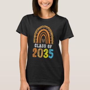 Class Of 2035 Rainbow Leopard Pre k Grow with Me G T-Shirt