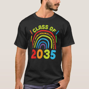 Class of 2035 Rainbows Grow  Back to School Grad P T-Shirt