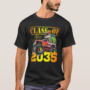 Class Of 2035 T Rex Dinosaur Monster Truck Pre-K B T-Shirt