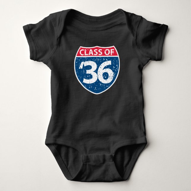 Class of 2036 Baby One Piece Bodysuit (Front)