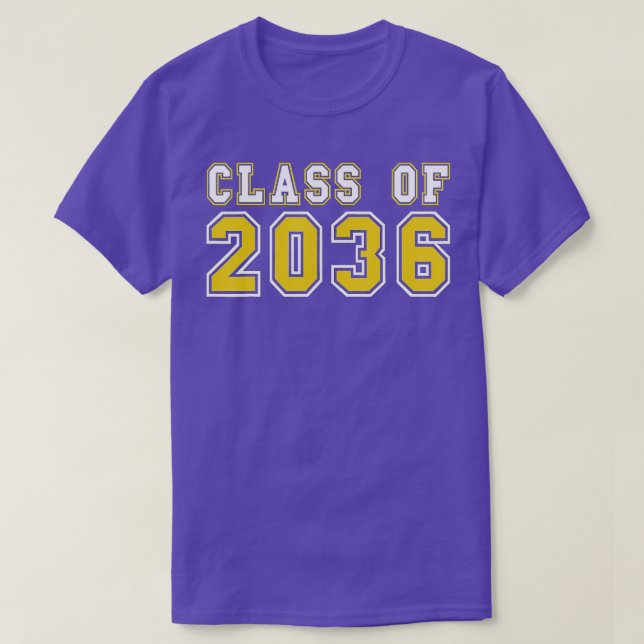 Class of 2036 Graduation First Day of Kindergarten T-Shirt (Design Front)