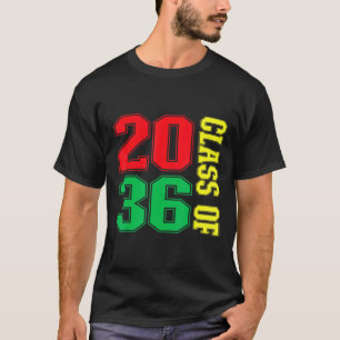 Class Of 2036 Graduation First Day Of Kindergarten T-Shirt