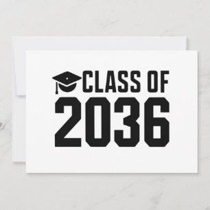 Class Of 2036 Grow With Me Back to School Invitation
