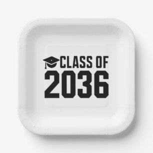 Class Of 2036 Grow With Me Back to School Paper Plate