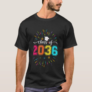 Class Of 2036 Grow With Me  Kindergarten First Day T-Shirt