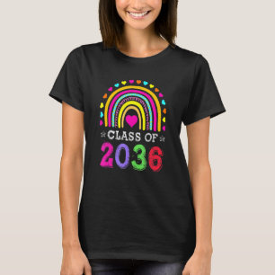 Class Of 2036 Kids Graduation Pre K Graduate Rain T-Shirt