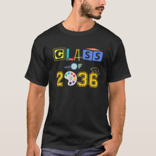 CLASS Of 2036 Kids PRE-K Nursery First Day Prescho T-Shirt