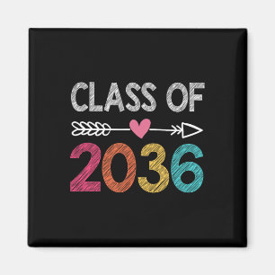 Class Of 2036 Pre-K Graduate Preschool Graduation Magnet