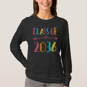 Class Of 2036  Pre K Graduate Preschool Graduation T-Shirt
