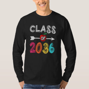 Class Of 2036  Pre-K Graduate Preschool Graduation T-Shirt