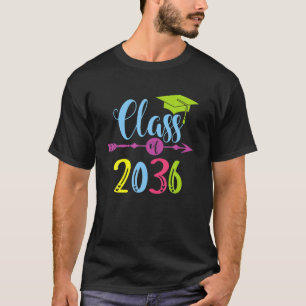 Class Of 2036 Pre K Grow With Me Graduation Teache T-Shirt