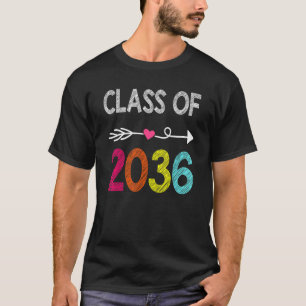 Class Of 2036 Preschool Kindergarten Graduation 5 T-Shirt