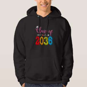 Class Of 2036 Senior 2036 Grow With Me Graduation Hoodie