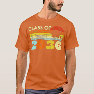 Class Of 2036 Sunset Retro First Last Day Grow Wit T-Shirt