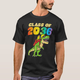 Class Of 2036 Trex Backpack Grow With Me Dinosaur  T-Shirt