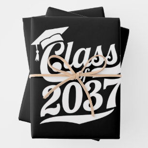 Class Of 2037 Grow With Me Proud Graduate Wrapping Paper Sheet