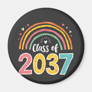 Class Of 2037 Kindergarten Graduation School Magnet
