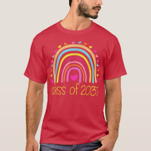 Class Of 2037 Rainbow Preschool Kindergarten Gradu T-Shirt