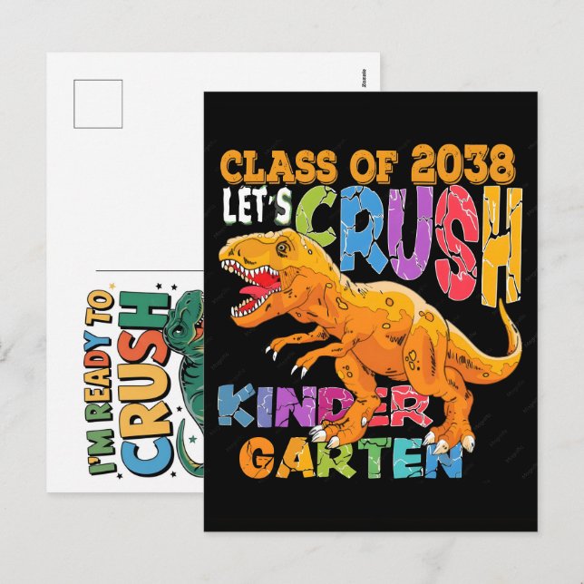 Class of 2038 back to school holiday postcard (Front/Back)