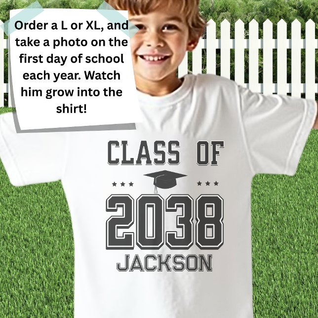 Class of 2038 for First Day of School Photo T-Shirt (Creator Uploaded)