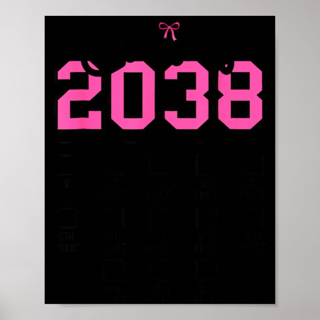 Class of 2038 Grow with Coquette Bow Back to Poster (Front)