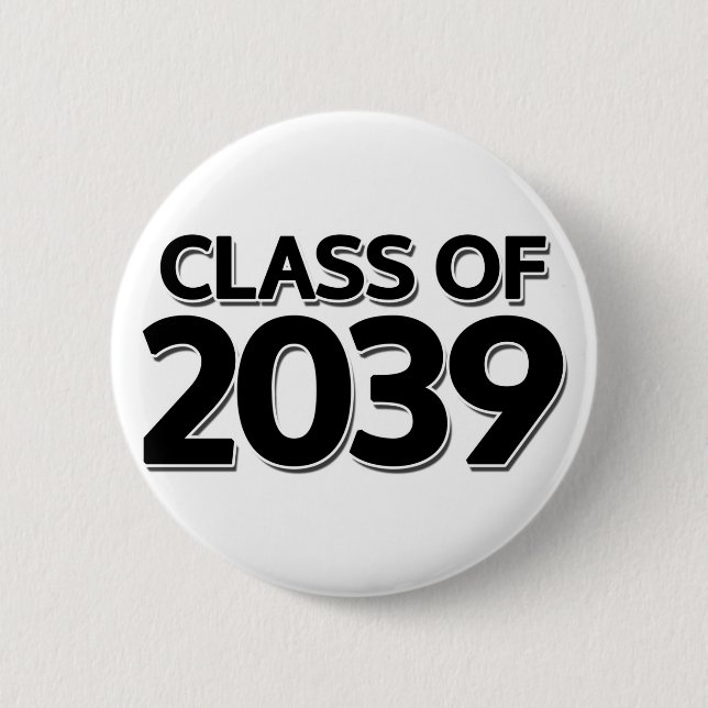 Class of 2039 6 cm round badge (Front)