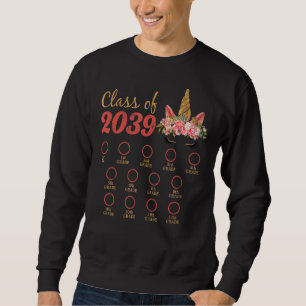 Class Of 2039 Grow With Me First Day School Unicor Sweatshirt