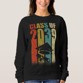 Class Of 2039 Retro Apparel For Day School Graduat Sweatshirt