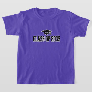 Class Of 2039 Shirt Varsity Graduation Shirt