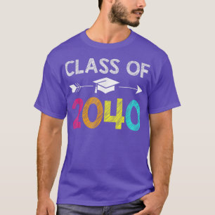 Class of 2040 Grow With Me Kindergarten Graduation T-Shirt