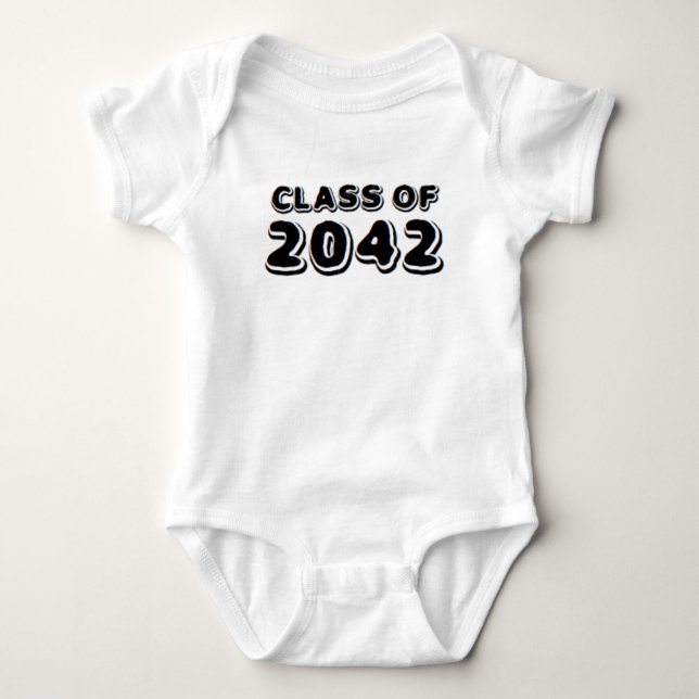 class of 2042 baby bodysuit (Front)