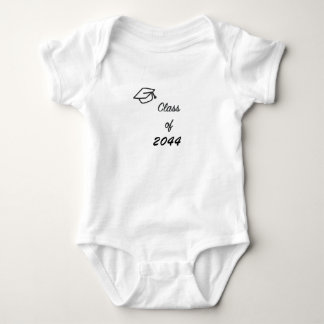 Class of 2044 with Graduation Cap Baby Bodysuit