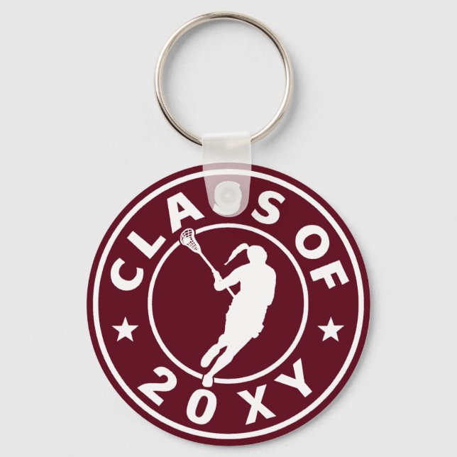 Class of 20?? Girl Lacrosse Key Ring (Front)
